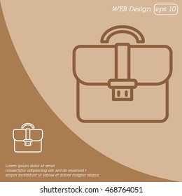 Web line icon. Business; Portfolio (briefcase)