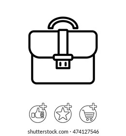 Web line icon. Business; Portfolio (briefcase)