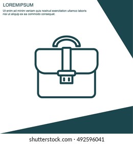 Web line icon. Business; Portfolio (briefcase)