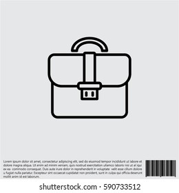 Web line icon. Business; Portfolio (briefcase)