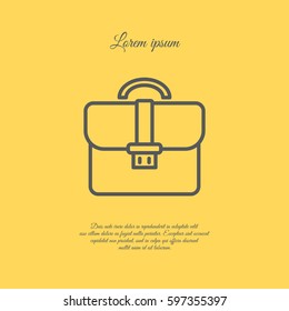 Web line icon. Business; Portfolio (briefcase)