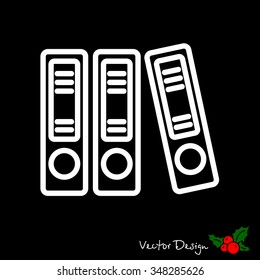 Web line icon. Business; Segregators (folder, catalog)