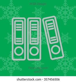 Web line icon. Business; Sigregators (folder, catalog)