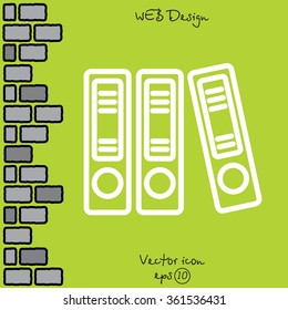 Web line icon. Business; Sigregators (folder, catalog)
