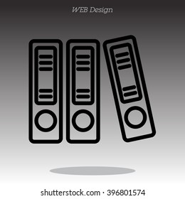 Web line icon. Business; Sigregators (folder, catalog)