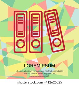 Web line icon. Business; Sigregators (folder, catalog)