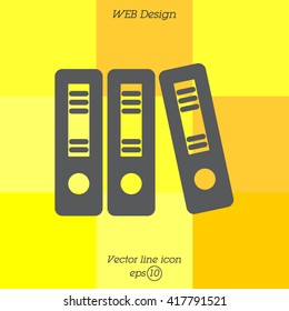 Web line icon. Business; Sigregators (folder, catalog)