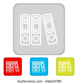 Web line icon. Business; Sigregators (folder, catalog)