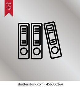 Web line icon. Business; Sigregators (folder, catalog)