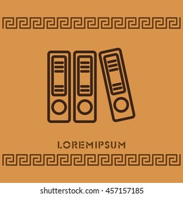 Web line icon. Business; Sigregators (folder, catalog)