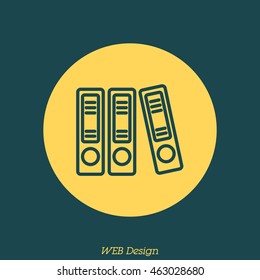Web line icon. Business; Sigregators (folder, catalog)