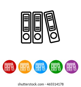 Web line icon. Business; Sigregators (folder, catalog)