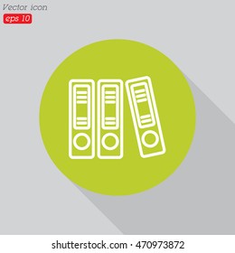 Web line icon. Business; Sigregators (folder, catalog)