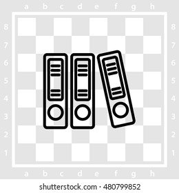 Web line icon. Business; Sigregators (folder, catalog)