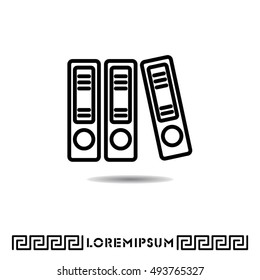 Web line icon. Business; Sigregators (folder, catalog)