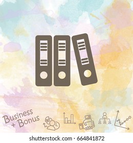 Web line icon. Business; Sigregators (folder, catalog)