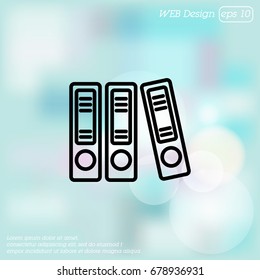 Web line icon. Business; Sigregators (folder, catalog)