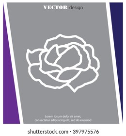 Web line icon. Cabbage