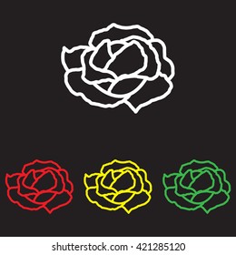 Web line icon. Cabbage