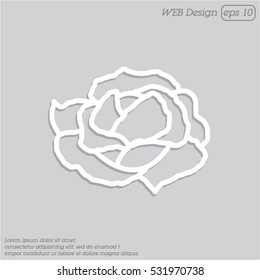Web line icon. Cabbage