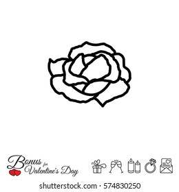 Web line icon. Cabbage