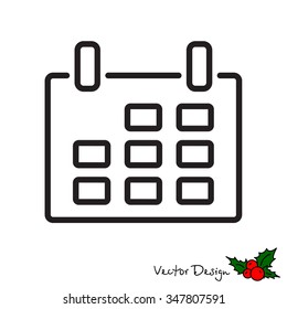 Web line icon - Calendar