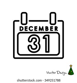 Web line icon. Calendar