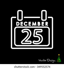 Web line icon. Calendar