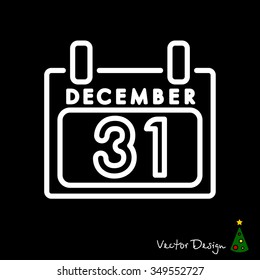 Web line icon. Calendar