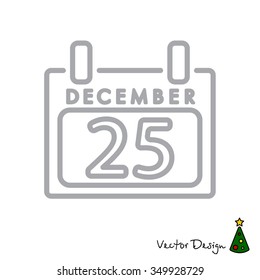 Web line icon. Calendar