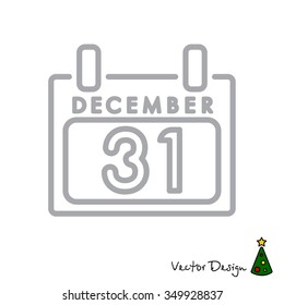 Web line icon. Calendar
