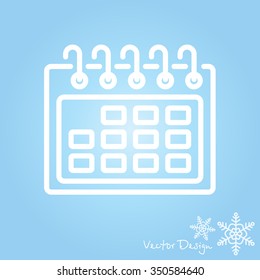 Web line icon. Calendar