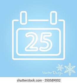Web line icon. Calendar