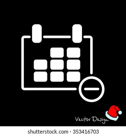 Web line icon. Calendar