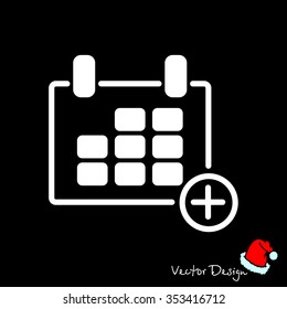 Web line icon. Calendar