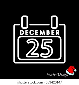 Web line icon. Calendar