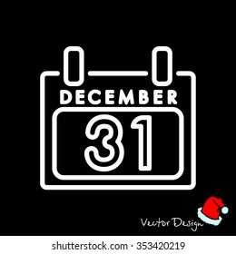 Web line icon. Calendar