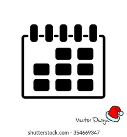 Web line icon. Calendar