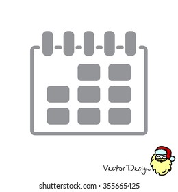 Web line icon. Calendar