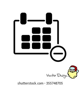 Web line icon. Calendar