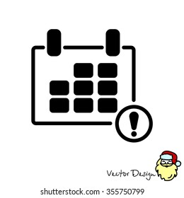 Web line icon. Calendar