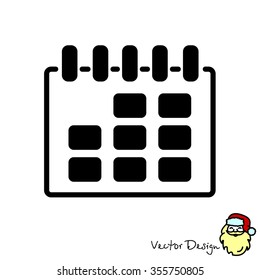 Web line icon. Calendar