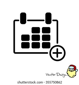 Web line icon. Calendar