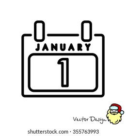 Web line icon. Calendar