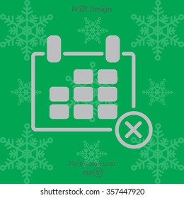 Web line icon. Calendar
