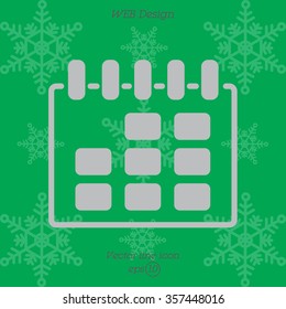 Web line icon. Calendar