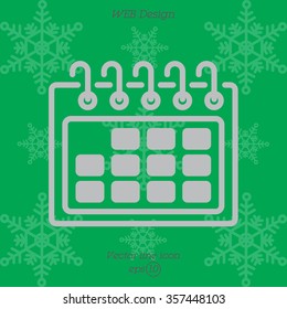 Web line icon. Calendar