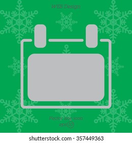 Web line icon. Calendar