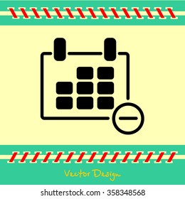 Web line icon. Calendar