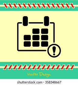 Web line icon. Calendar